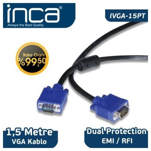 Inca IVGA-15PT 1.5 m VGA Bakır Kablo