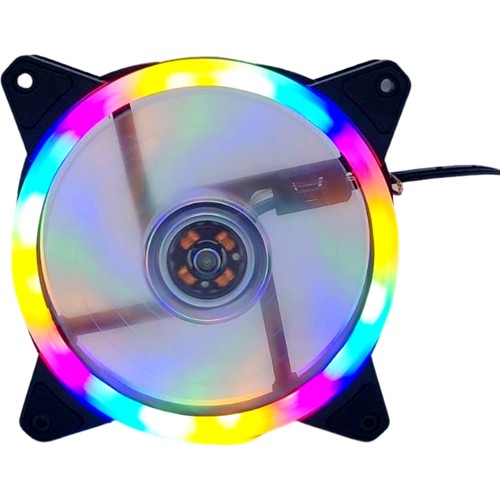 UniChrome ZR-100 Zauss Rainbow Rgb Kasa Fanı 12CM Renkli Gökkuşağı Fanı 0.3A