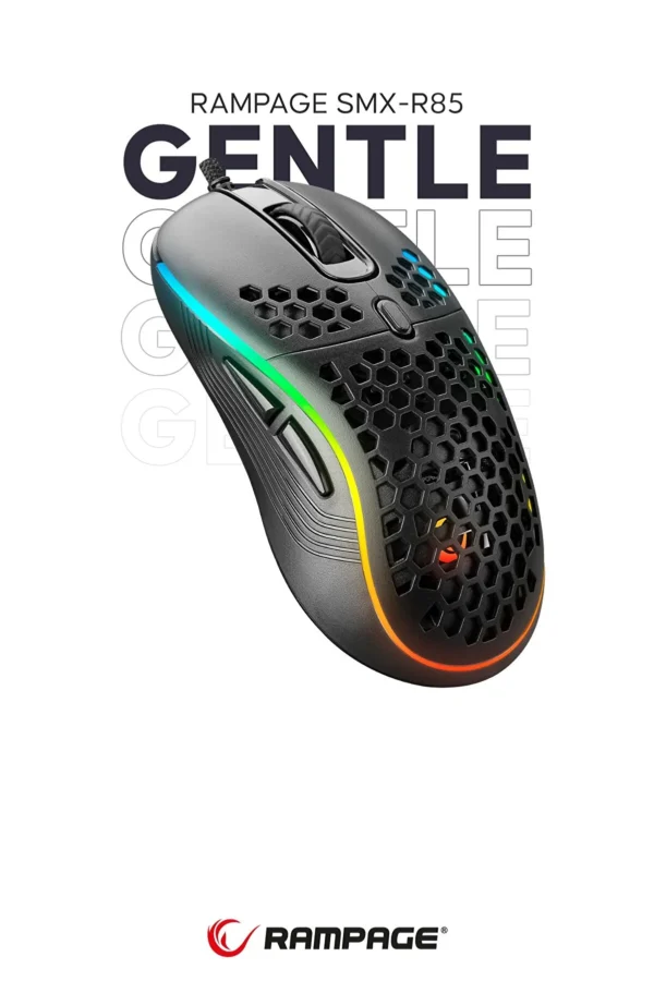 Rampage SMX-R85 Gentle RGB Makrolu Oyuncu Mouse