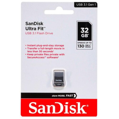 SanDisk 32GB Ultra Fit USB 3.1 Flash Bellek