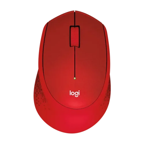 Logitech M330 Sessiz Kablosuz Optik Mouse – Kırmızı