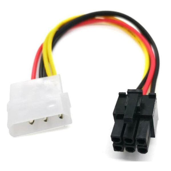 Alfais 4978 Molex 4 Pin 6 Pin Pci-e Dönüştürücü Ekran Kartı Güç Power Kablosu