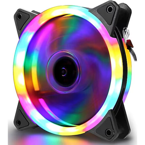 Bugatek 12 Cm Işıklı Kasa Fanı 120mm Rainbow