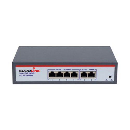 EuroLink 4+2 Port Poe Switch 10/100 Megabit
