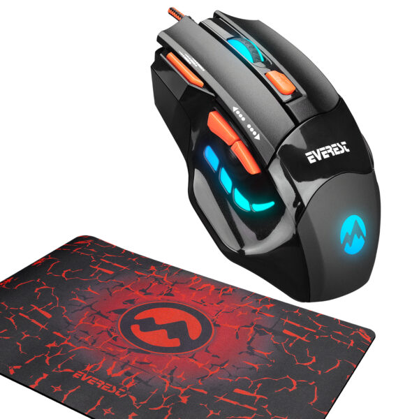 Everest SGM-X7 Optik Kablolu Oyuncu Mouse + Mouse Pad