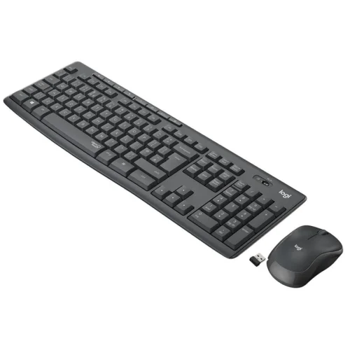 Logitech MK295 Sessiz Kablosuz Türkçe Q Klavye Mouse Seti – Siyah
