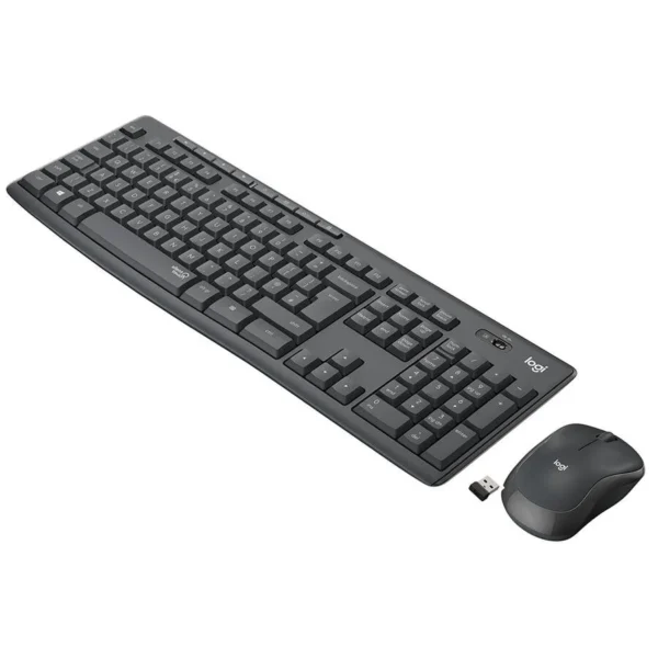 Logitech MK295 Sessiz Kablosuz Türkçe Q Klavye Mouse Seti - Siyah