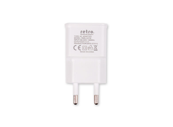 Retro RWA-U01W 5V 2.1A iPad, Tablet, Telefon USB Şarj Adaptörü - Beyaz