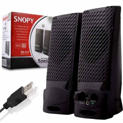 Snopy SN-510 2.0 Siyah USB Speaker Hoparlör
