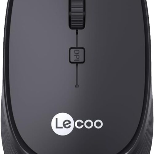 Lenovo Lecoo WS202 Kablosuz 1200DPI 4 Tuşlu Optik Mouse Siyah