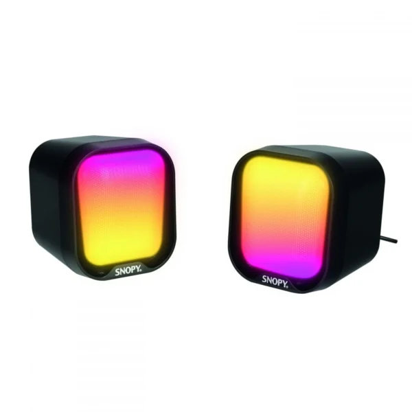 Snopy SN-87U 2.0 Rgb Işıklı 4W Siyah USB Gaming Mini Hoparlör