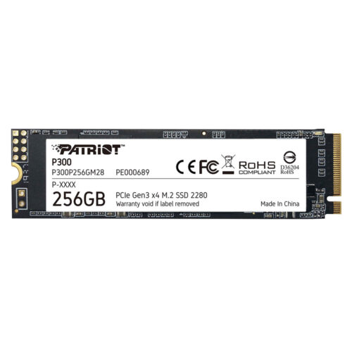 Patriot P300 256GB 1700/1100MB/s NVMe M.2 SSD Disk (P300P256GM28)