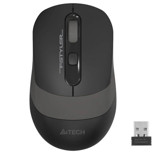 A4 Tech FG10 Nano Kablosuz Optik 2000 DPI Mouse, 4 Yönlü Scroll, Siyah Gri